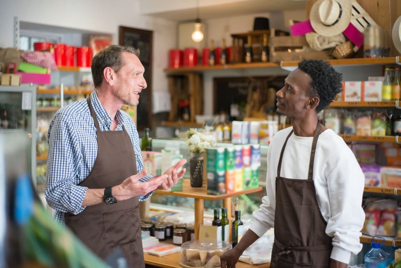 A grocery & convenience business owner